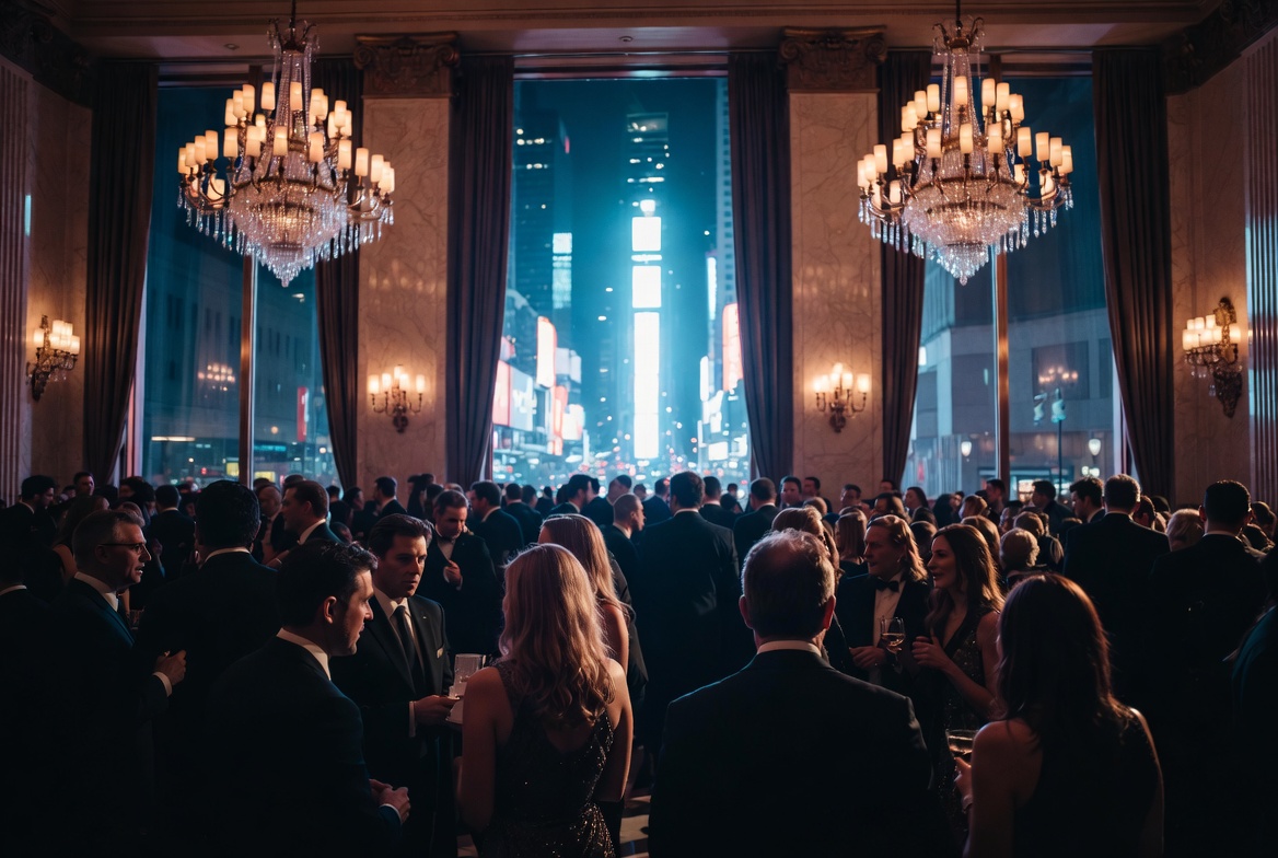 Elegant black-tie Washington Elite Investment Summit & Gala in Times Square during Blockchain Week - UNGA Edition 2026